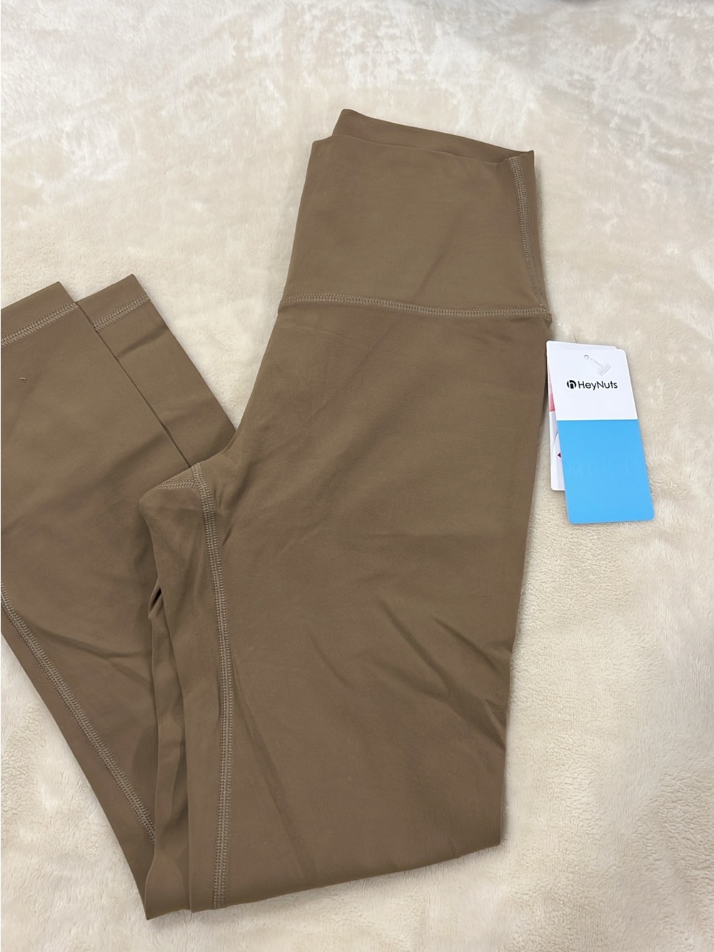 High-Waist Leggings in Brown